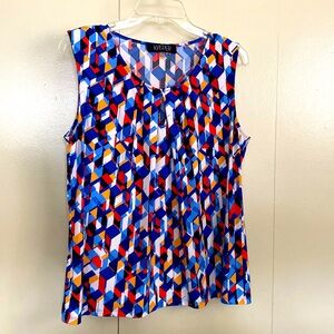 Kasper Separates Multicolored Sleeveless Top PL